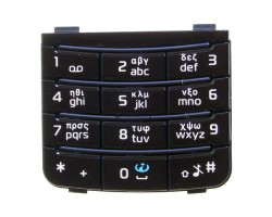 Billentyűzet Nokia 6110 Navigator (2007) numerikus (görög kiosztás) fekete