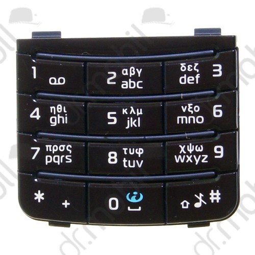 Billentyűzet Nokia 6110 Navigator (2007) numerikus (görög kiosztás) fekete