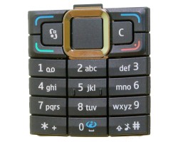 Billentyűzet Nokia E90 külső numerikus barna (mocca)