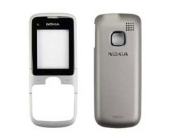 Előlap Nokia C1-01 ezüst akkufedél hátlap