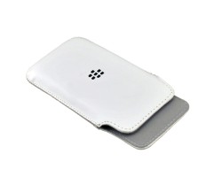 Tok álló fekete BlackBerry Z10 bőr (pouch) fehér cs.nélkül