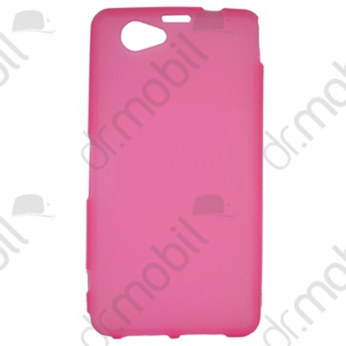 Tok telefonvédő szilikon Sony Xperia Z1 Compact (D5503) rózsaszín - matt 