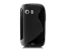 Tok telefonvédő szilikon Samsung GT-S5360 Galaxy Y TPU S-line fekete