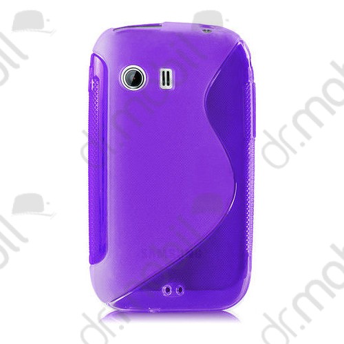 Tok telefonvédő szilikon Samsung GT-S5360 Galaxy Y TPU S-line lila