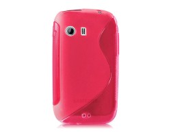 Tok telefonvédő szilikon Samsung GT-S5360 Galaxy Y TPU S-line piros