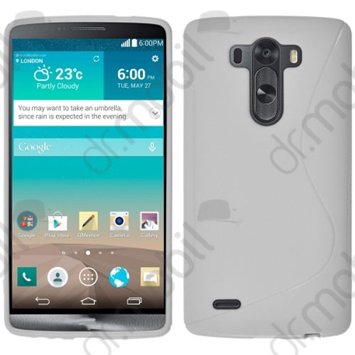 Tok telefonvédő szilikon LG G3 (D855) S-line tpu fehér
