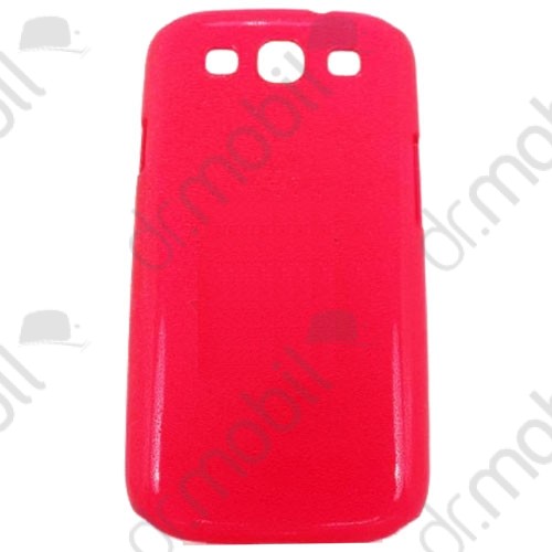 Műanyag hátlap - telefonvédő Samsung GT-I9300 Galaxy S III. (Galaxy S3) fényes pink csepp mintás
