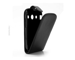 Tok álló bőr Samsung SM-G800 Galaxy S V. mini (S5 mini) (ultra slim design,mágneses zár) flip fekete
