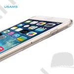 Tok telefonvédő Apple iPhone 6 USAMS Dazzle átlátszó - fekete