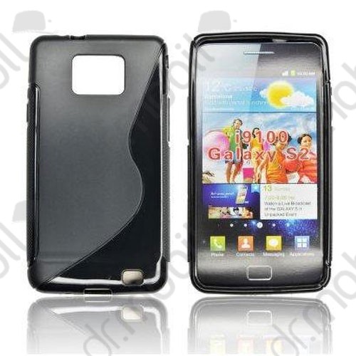 Tok telefonvédő szilikon Samsung GT-I9100 Galaxy S II (Galaxy S2) S-line fekete