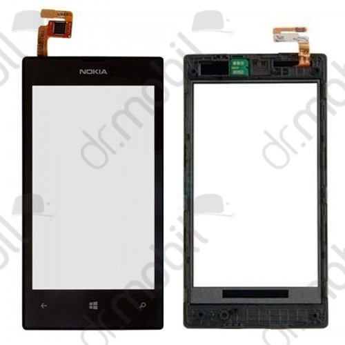 Érintő Nokia Lumia 520 fekete (kerettel proxy szenzorral)