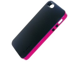 Hátlap tok Apple iPhone 5 / 5S Spigen SGP Neo Hybrid Series light pink - fekete 