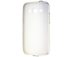 Tok telefonvédő szilikon Samsung SM-G386F Galaxy Core LTE mini átlátszó / fehér - matt