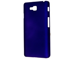 Műanyag telefonvédő LG D605 Optimus L9 II. gumírozott kék