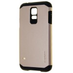 Hátlap tok Samusng SM-G900 Galaxy S V. Spigen SGP Case Tough Armor Series arany - fekete (Galaxy S5)