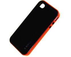 Hátlap tok Apple iPhone 5 / 5S Spigen SGP Neo Hybrid Series narancs - fekete 