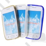 Tok telefonvédő szilikon Samsung SM-G130 Galaxy Young 2 átlátszó fehér matt