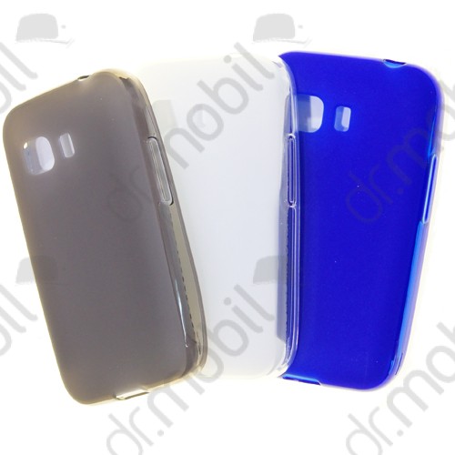 Tok telefonvédő szilikon Samsung SM-G130 Galaxy Young 2 átlátszó kék matt
