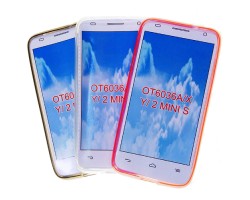 Tok telefonvédő szilikon Alcatel OT-6036 Idol 2 Mini S átlátszó fehér matt