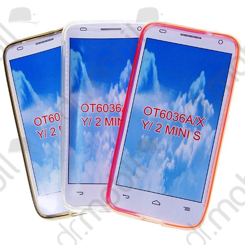 Tok telefonvédő szilikon Alcatel OT-6036 Idol 2 Mini S átlátszó fehér matt