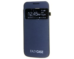 Tok flip cover Samsung GT-I9192 Galaxy S IV. mini DUAL (S4 mini) (ablakos, aktív) sötétszürke EazyCase