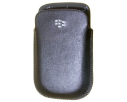 Tok álló bőr BlackBerry 9900 Bold Tuoch fekete (aktív)