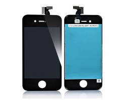 Kijelző Apple iPhone 4S (lcd, érintőpanel, átvezető fóliával, keret) fekete