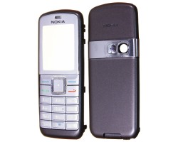 Előlap Nokia 5070 / 6070 (előlap, akkufedél hátlap, billentyűzet) szürke