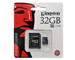 Memóriakártya Kingston microSDHC 32GB (Class 10) memóriakártya adapterrel