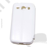 Tok notesz Samsung SM-G800 Galaxy S V. mini (S5 mini) tpu + bőr oldalra nyitható fehér