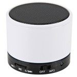Bluetooth hangszóró S10 fehér (kihangosító,fm, mp3 microSD lejátszó) 