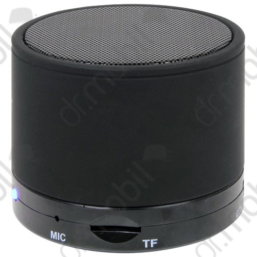 Bluetooth hangszóró S10 matt fekete (kihangosító,fm, mp3 microSD lejátszó) 