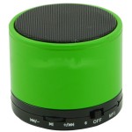 Bluetooth hangszóró S10 zöld (kihangosító,fm, mp3 microSD lejátszó) 