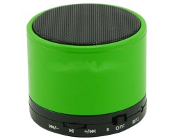 Bluetooth hangszóró S10 zöld (kihangosító,fm, mp3 microSD lejátszó) 