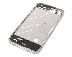 Középrész Apple iPhone 4 ezüst 