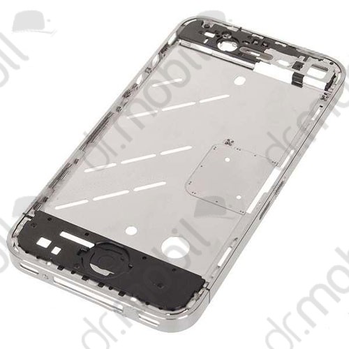 Középrész Apple iPhone 4 ezüst 