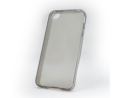 Tok telefonvédő gumi 0,3mm Apple iPhone 5/5S ultravékony átlátszó - füstszínű
