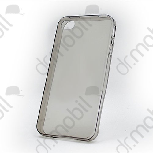 Tok telefonvédő gumi 0,3mm Apple iPhone 5/5S ultravékony átlátszó - füstszínű