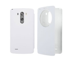 Tok flip cover LG G3 D855 (ablakos) bőr fehér