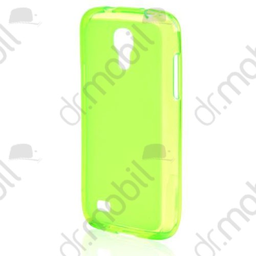 Tok telefonvédő szilikon Samusng GT-i9190 Galaxy S IV. mini (s4 mini) atlatszó zöld/matt