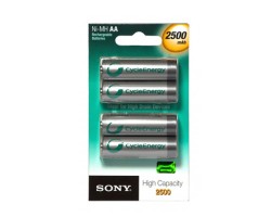 Elem újratölthető ceruza AA NH-AA-B4EN Sony újratölthető 2500 mAh AA ceruza akkumulátor - 4 db/csomag