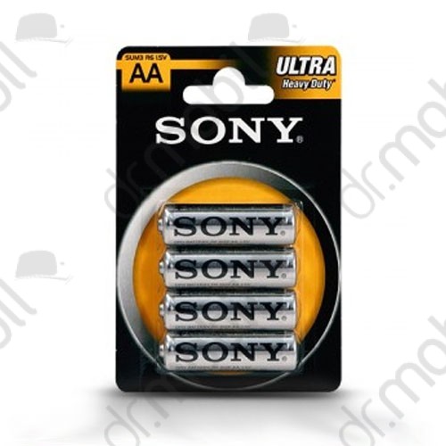 Elem Sony Ultra Carbon Zinc AA ceruza micro elem - 4 db/csomag