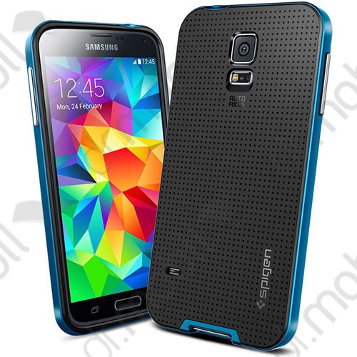 Hátlap tok Samusng SM-G900 Galaxy S V. Spigen SGP Case NeoHybrid Series kék - fekete (Galaxy S5)
