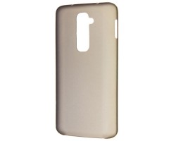 Telefonvédő műanyag 0.3mm LG G2 (D802) ultravékony átlátszó - füst színű