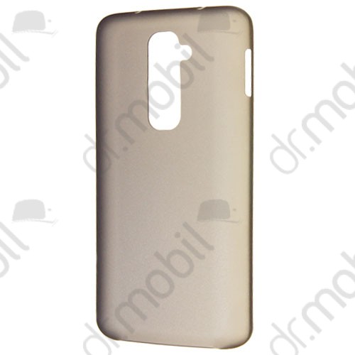 Telefonvédő műanyag 0.3mm LG G2 (D802) ultravékony átlátszó - füst színű