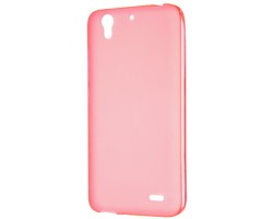 Tok telefonvédő szilikon Huawei Ascend G630 átlátszó rózsaszín matt