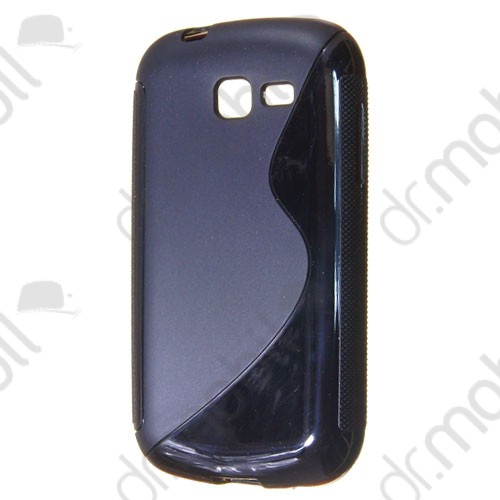 Telefonvédő gumi / szilikon Samsung GT-S7390 Galaxy Trend Lite (S-line) fekete