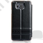 Tok álló flip Samsung SM-G850 Galaxy Alpha USAMS Merry bőr fekete