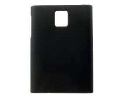 Telefonvédő gumi szilikon BlackBerry Passport fényes fekete