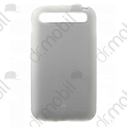 Telefonvédő gumi / szilikon BlackBerry Q20 Classic (fényes keret) átlátszó fehér